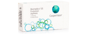 עדשות מגע חודשיות ביומדיקס 55 אבולושיין Biomedics 55 Evolution