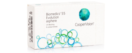 עדשות מגע חודשיות ביומדיקס 55 אבולושיין Biomedics 55 Evolution